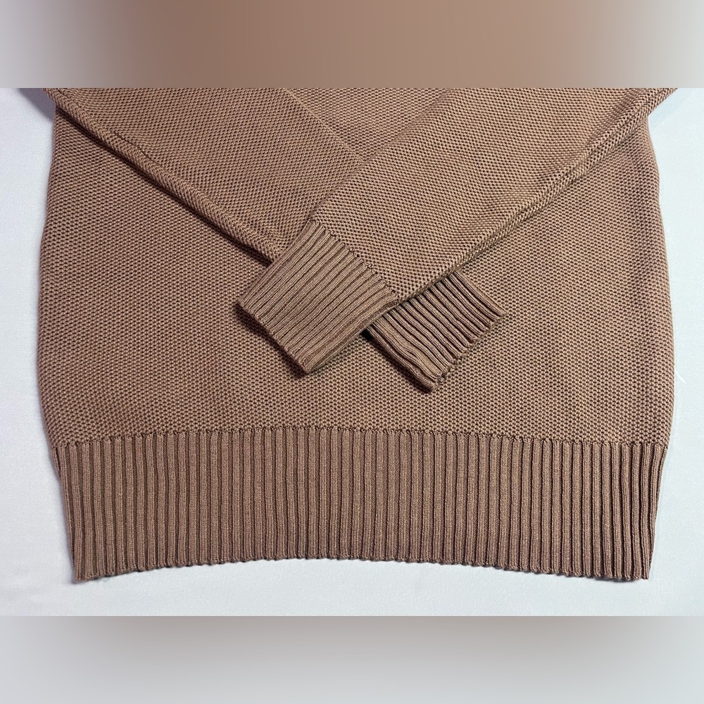 Matty M Women's Crewneck Brown Knit Sweater NWT - Picture 3 of 4